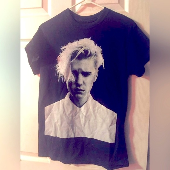 Justin Bieber Tops - Justin Bieber Purpose Tour Black Shirt